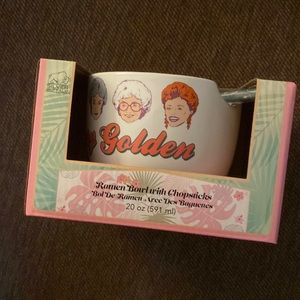 Golden Girls Ramen Bowl with Chopsticks